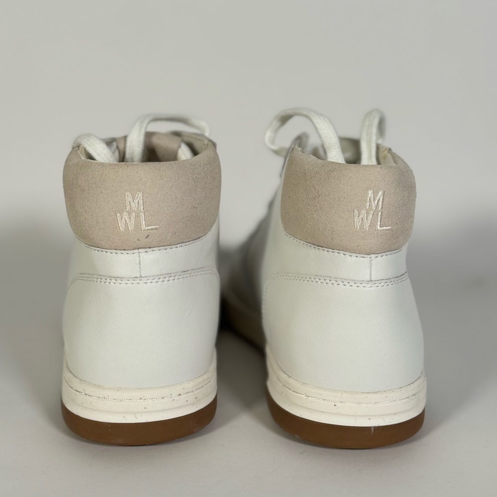 Madewell Court High-Top Sneakers in Antique White and Multi - Picture 6 of 8